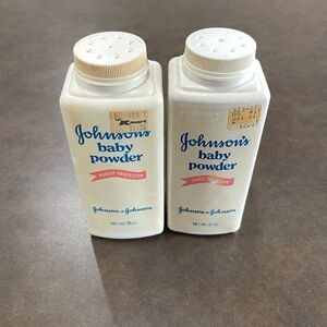 Johnson's Baby Powder Original Talc Formula 14oz 90s VTG USA Made Movie Bundle